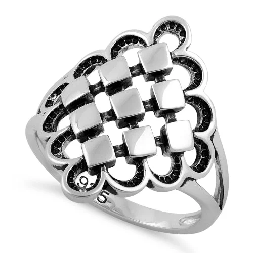 Sterling Silver Diamond Celtic Ring