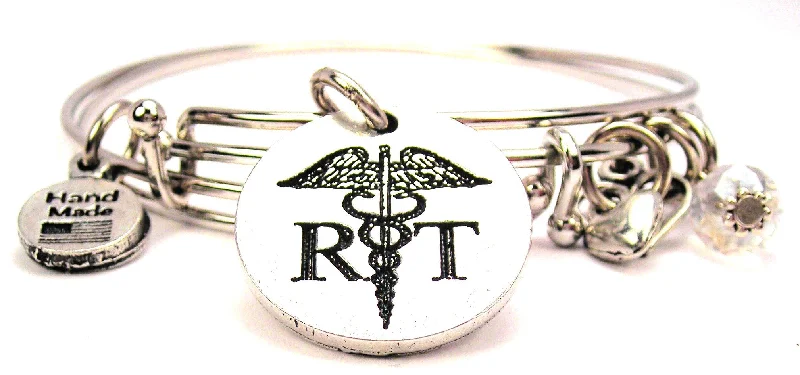 Respiratory Therapist Expandable Bangle Bracelet Set