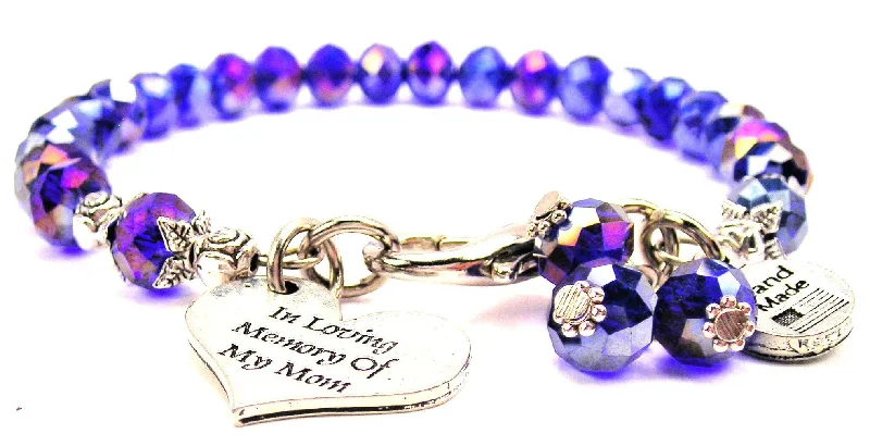 In Loving Memory Of My Mom Splash Of Color Crystal Bracelet