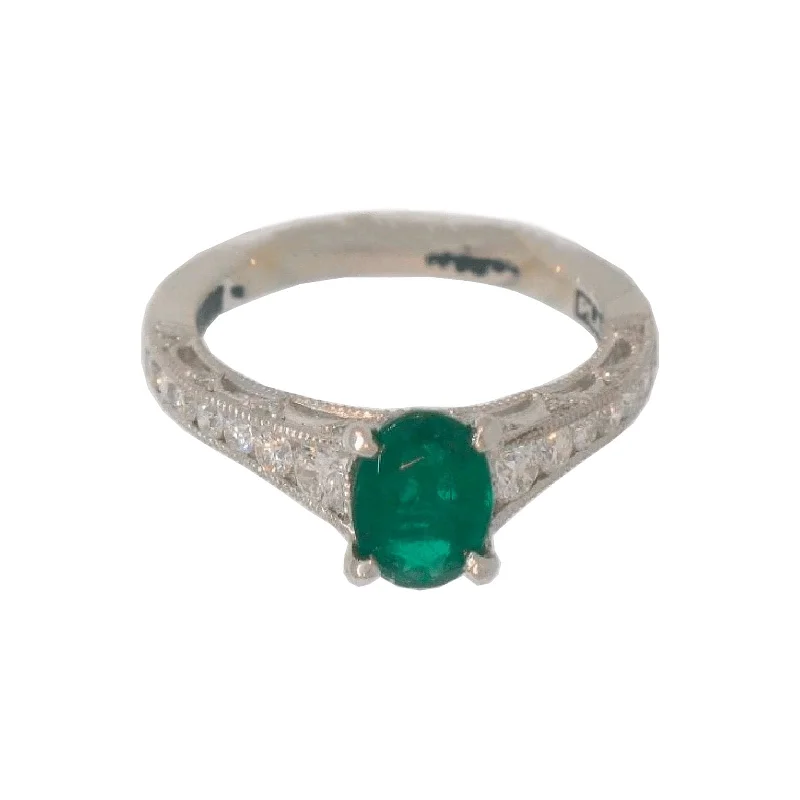 Emerald and Diamond Ring