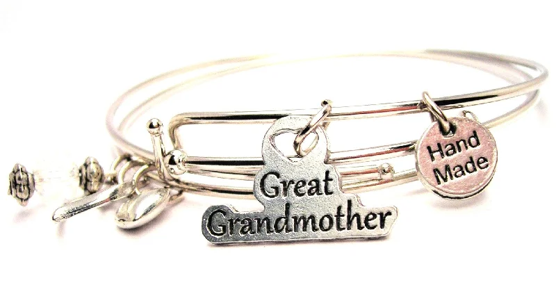 Great Grandmother Expandable Bangle Bracelet Set