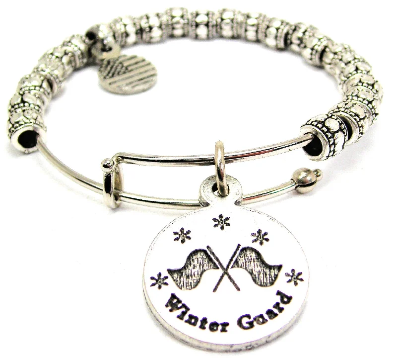 Winter Guard Metal Beaded Bracelet