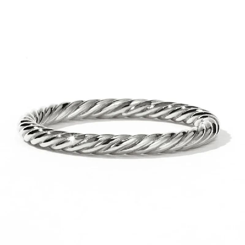 Meadowlark Rope Ring - Sterling Silver