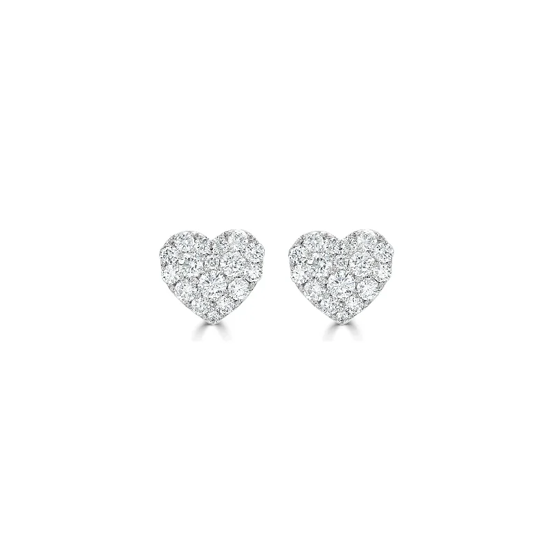 Joelle Diamond Heart Earrings 14K Gold 3/4 CT TDW Earring's