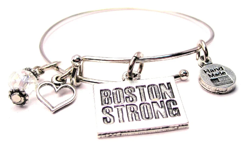 Boston Strong Expandable Bangle Bracelet