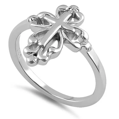 Sterling Silver Cross Ring