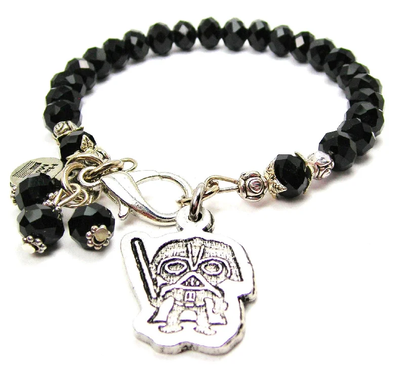 Darth Vader Splash Of Color Crystal Bracelet