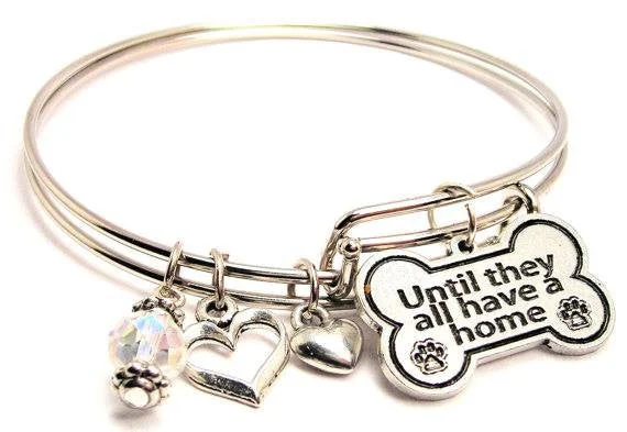 Until They All Have A Home Expandable Bangle Bracelet Set