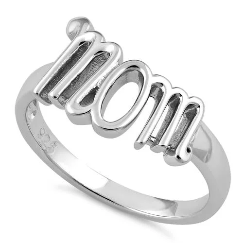 Sterling Silver Mom Ring