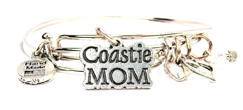 Coastie Mom Expandable Bangle Bracelet Set