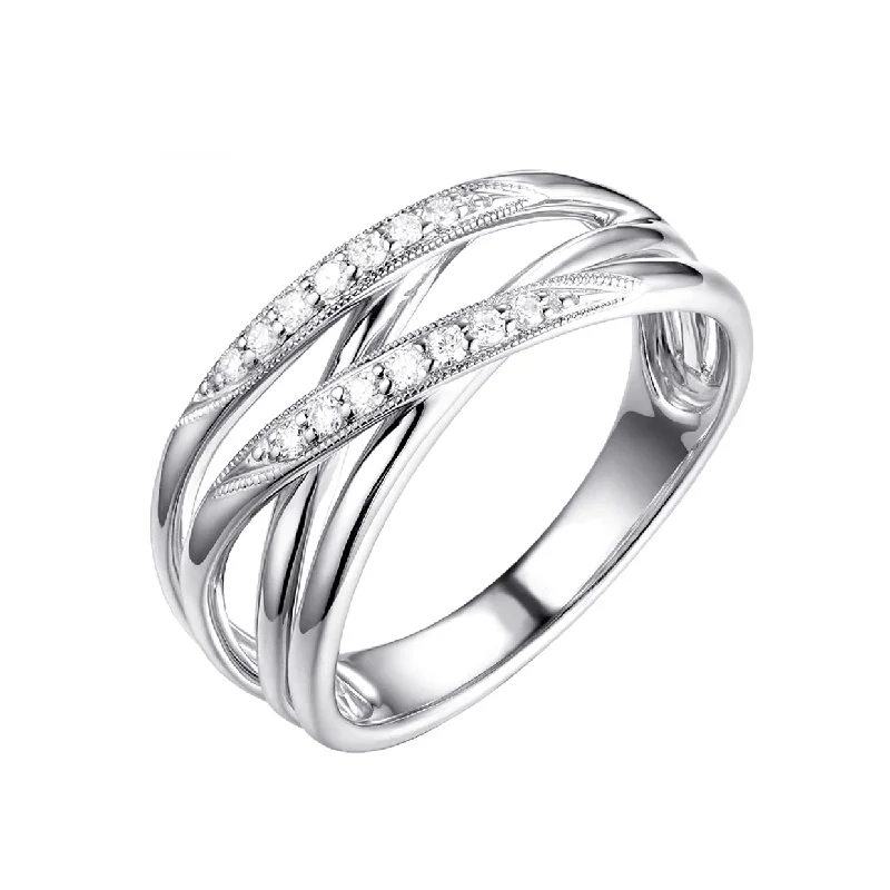 14K White Gold Fashion Diamond Ring