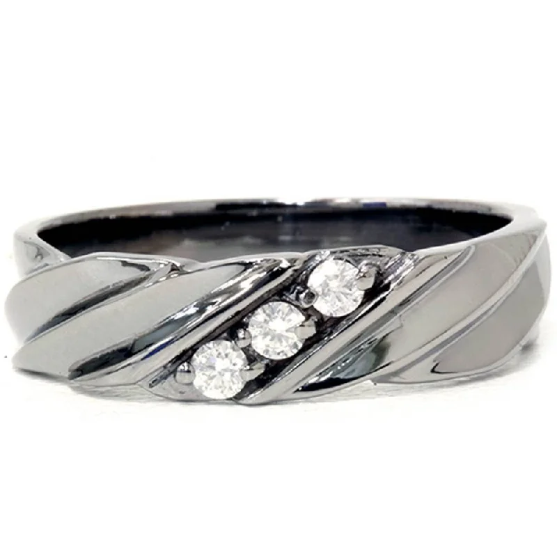 Diamond Ring Black Gold