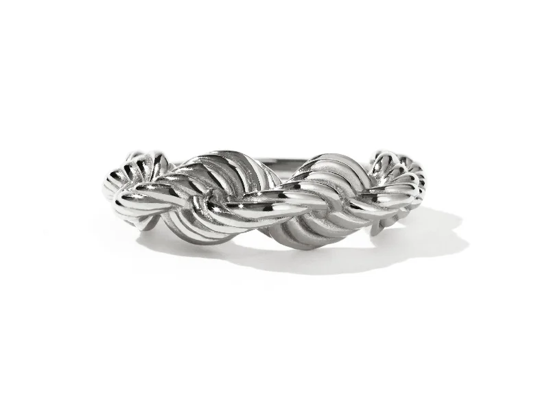 Meadowlark Twisted Rope Ring - Sterling Silver