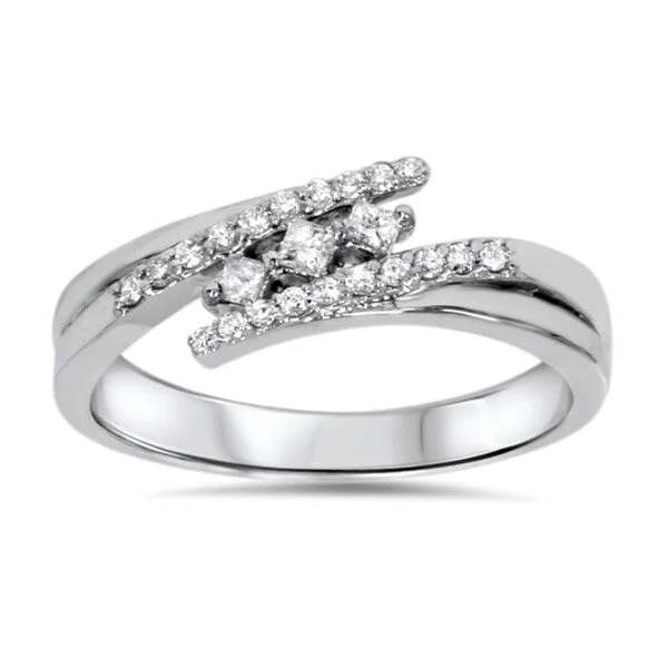 10k White Gold 1/5ct TDW Diamond Ring