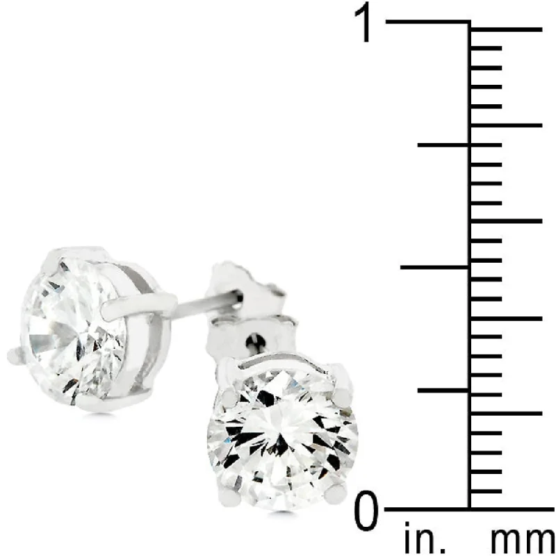 Classic Jacqueline Stud Earrings Stylish And Design Ideal For Everyday Wear - 6 Mm X 6 Mm W X 4 Mm H