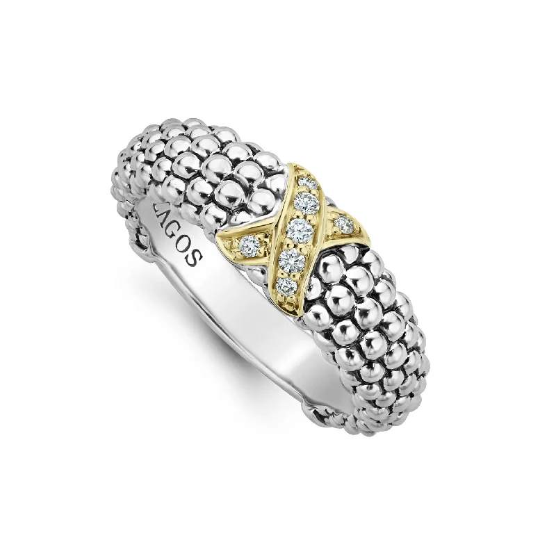 X Caviar Diamond Ring (Size 6)