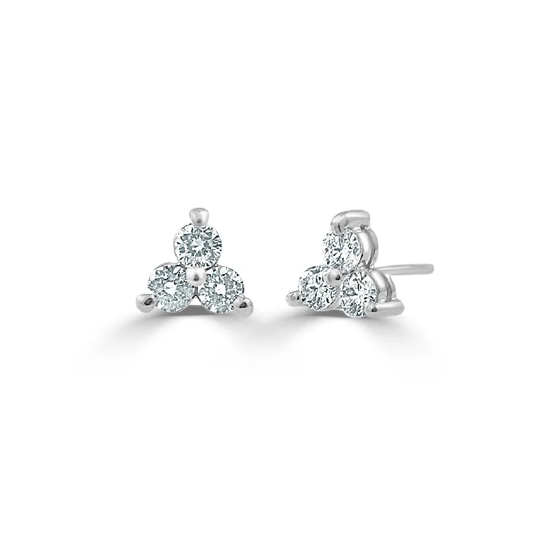 Joelle Diamond 1/2ct TDW Studs Earrings 14K White Gold